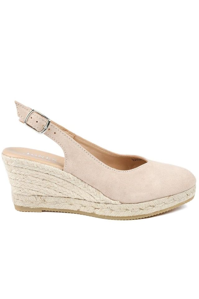 Jones Bootmaker Jones Bootmaker Women's Raisa Leather Buckle Fasten Espadrilles in Light Sand - 2