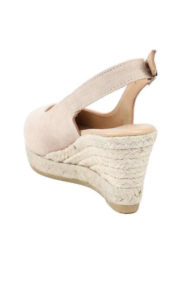 Jones Bootmaker Jones Bootmaker Women's Raisa Leather Buckle Fasten Espadrilles in Light Sand - 3
