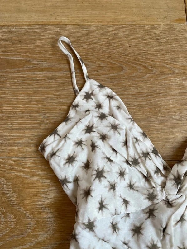 Pull&Bear Cream Brown Frilly Camisole