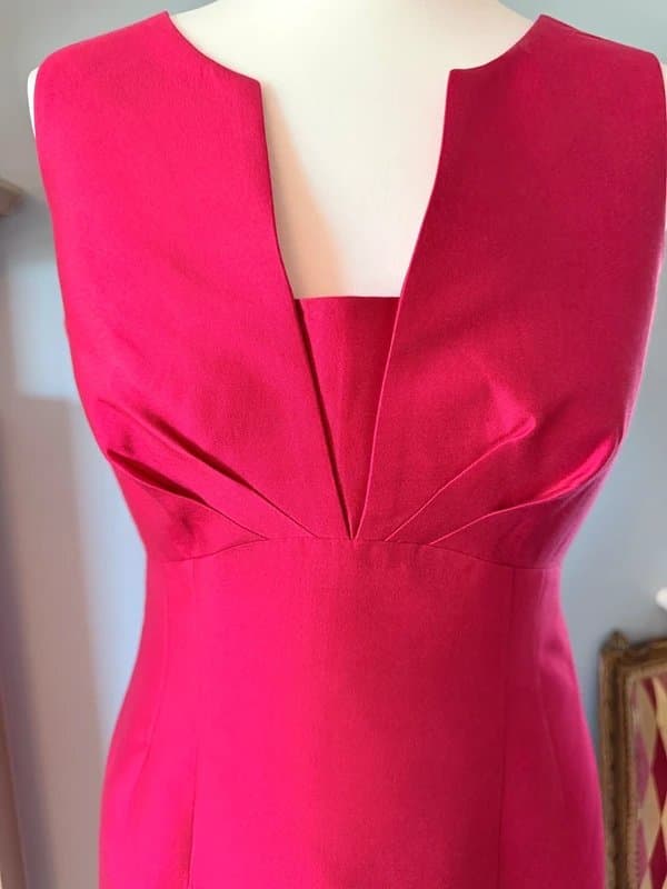 Hobbs Hobbs £189 Cherry Red Silk & Wool Special Occasion Dress UK10