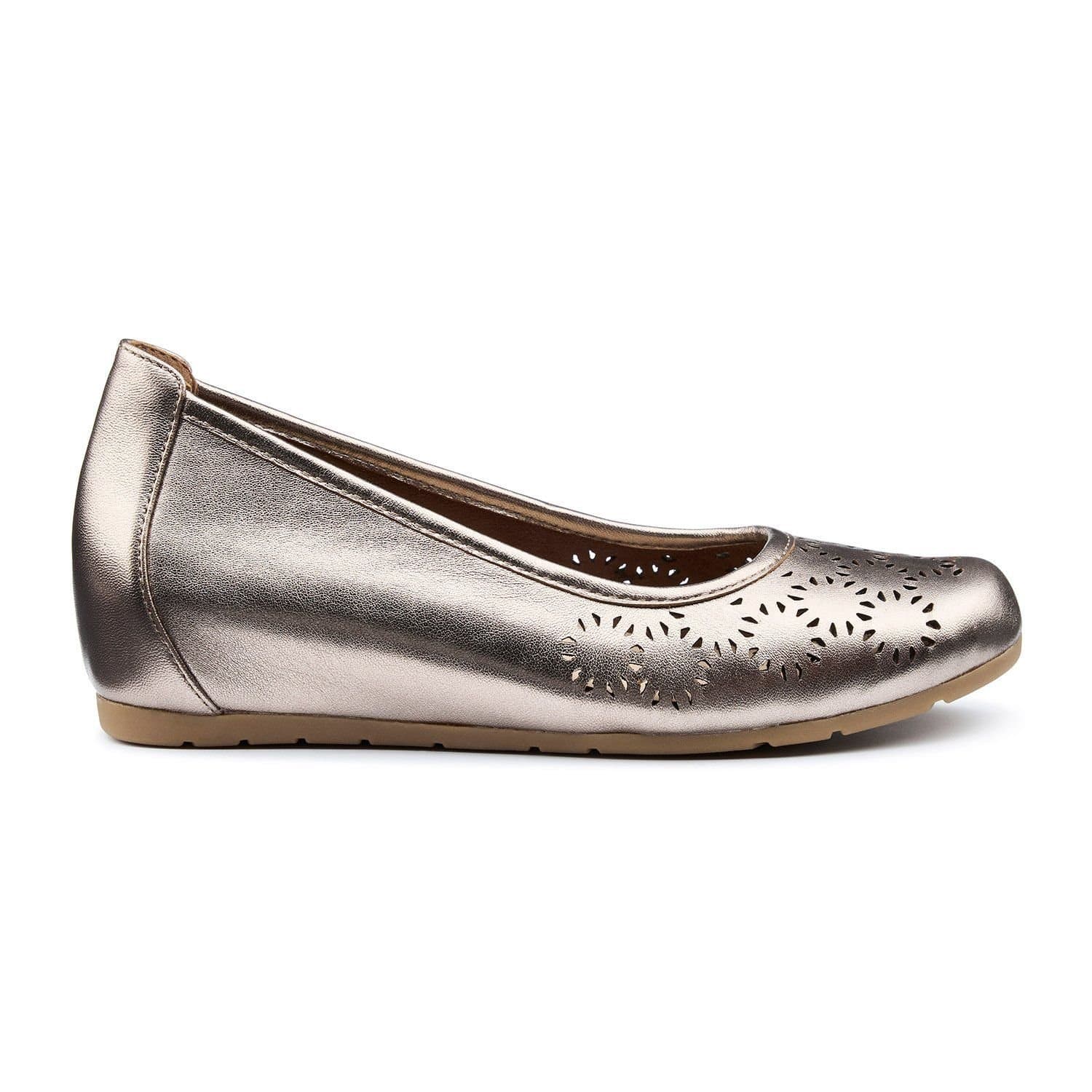 Hotter Hotter Women's 'Swan' Slip On Shoes with Hidden Wedge in Rose Gold