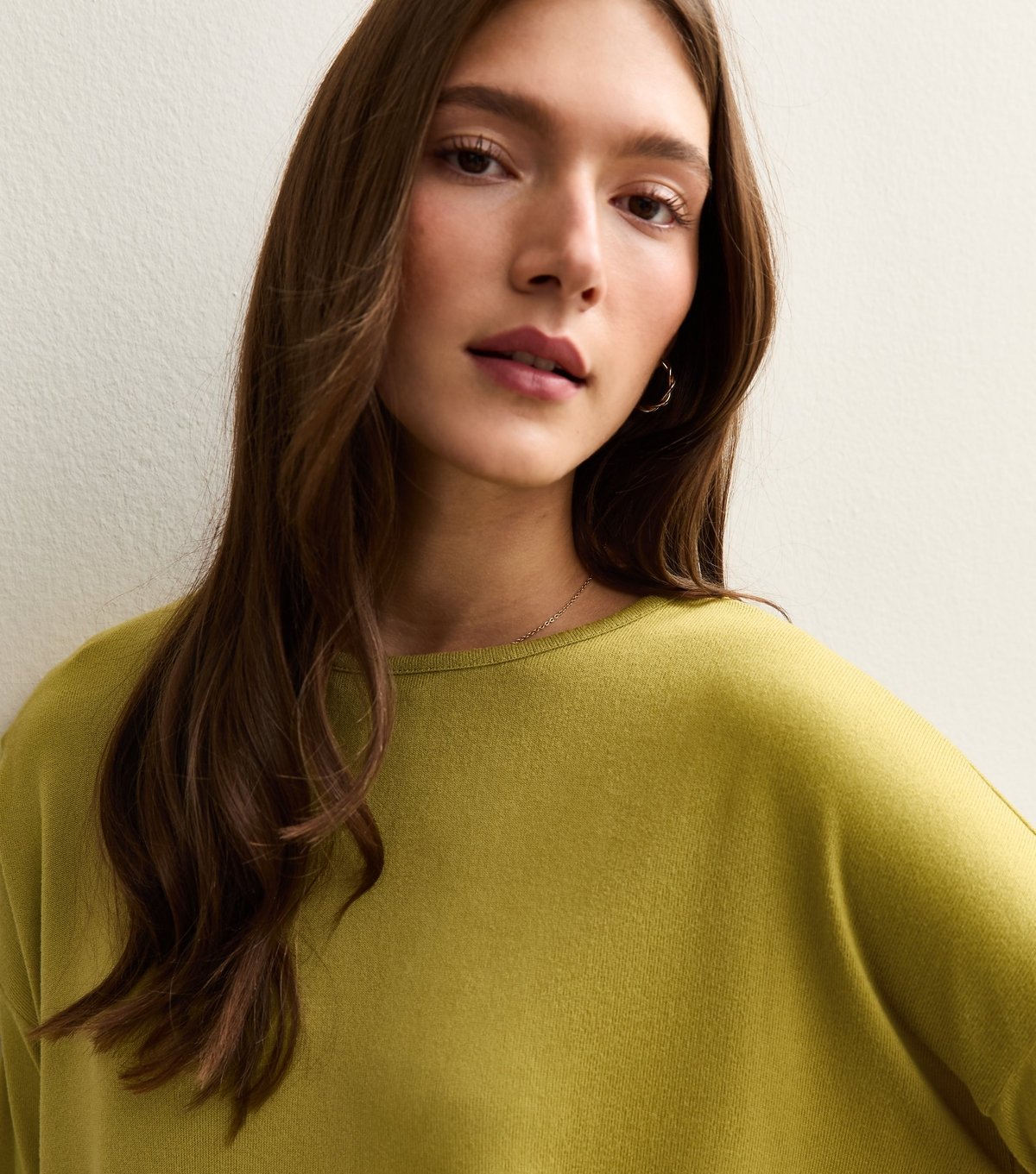 New Look Women's Mid Green Soft Touch Long Sleeve Top New Look - 3