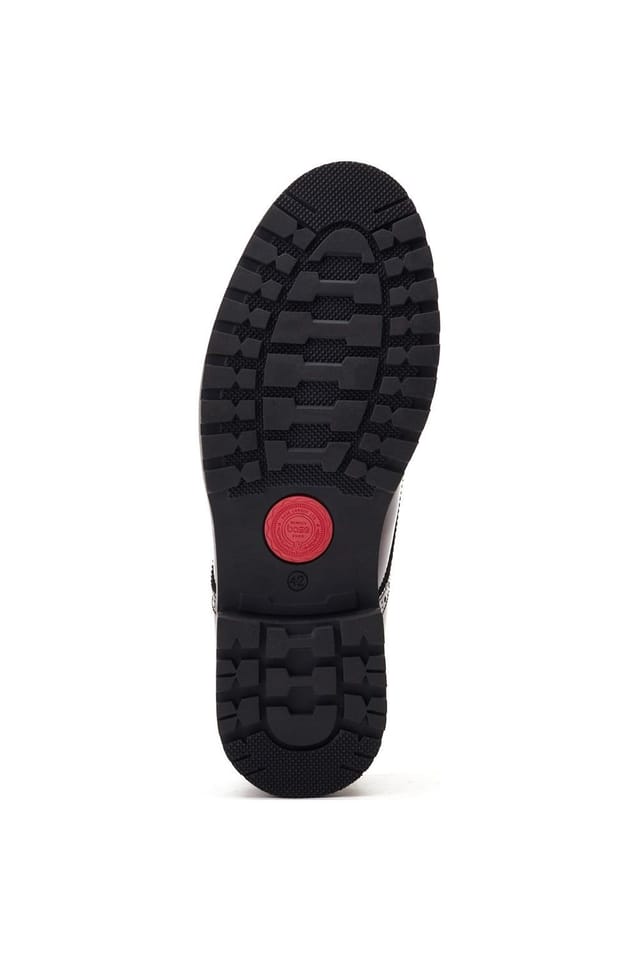 Base London Base London Men's Gibbs Hi Shine Shoes in Dark Red - 3