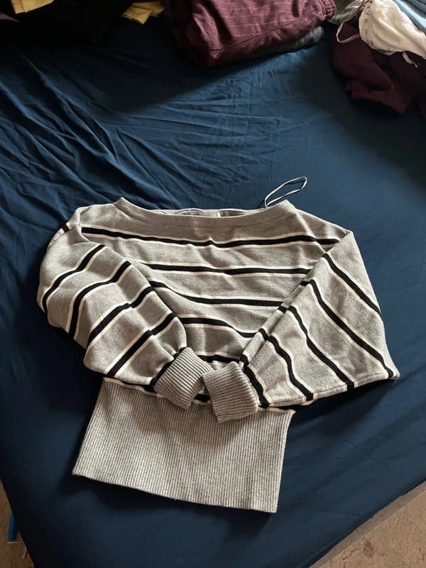 Bershka Striped off shoulder