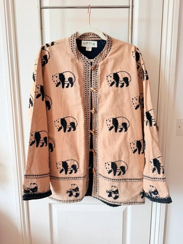 Orvis Vintage Orvis Rare Reversible Panda Jacket