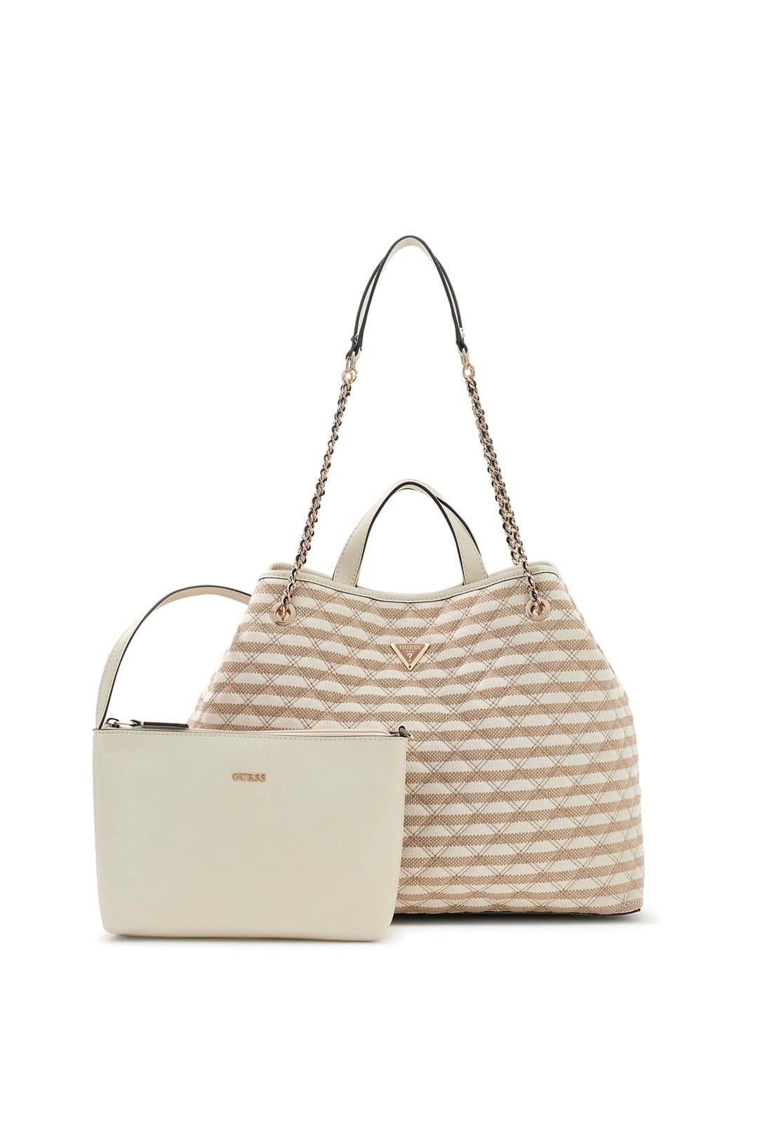 Guess Guess Women's Giully Ii Large 2 In 1 Tote Taupe
