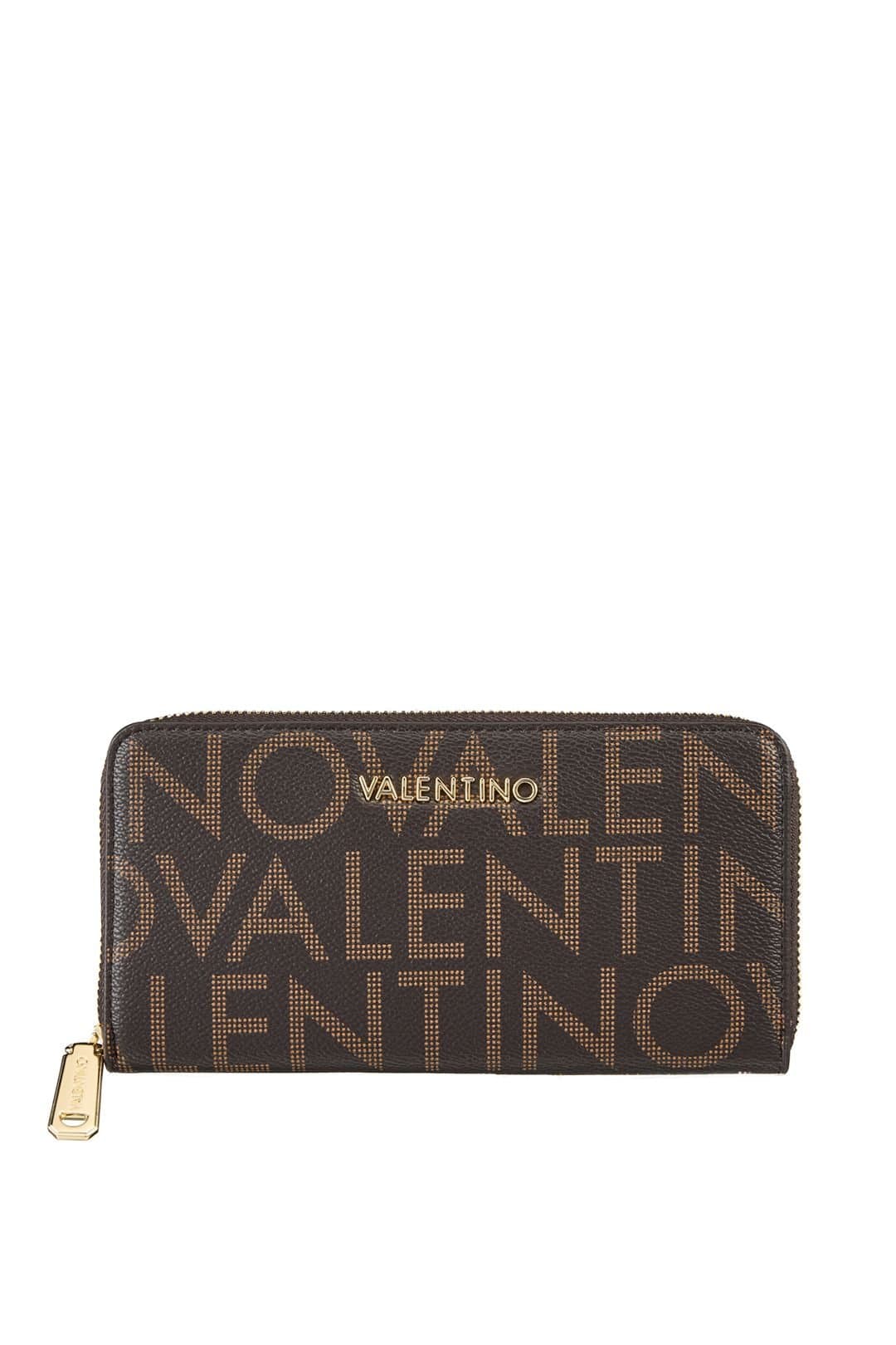 Valentino Valentino Women's Regina Zip Around Long Wallet Brown Natural