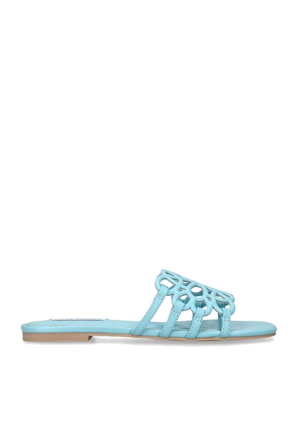 Steve Madden Steve Madden Women's 'Lotus Blue' Leather Sandals in Blue