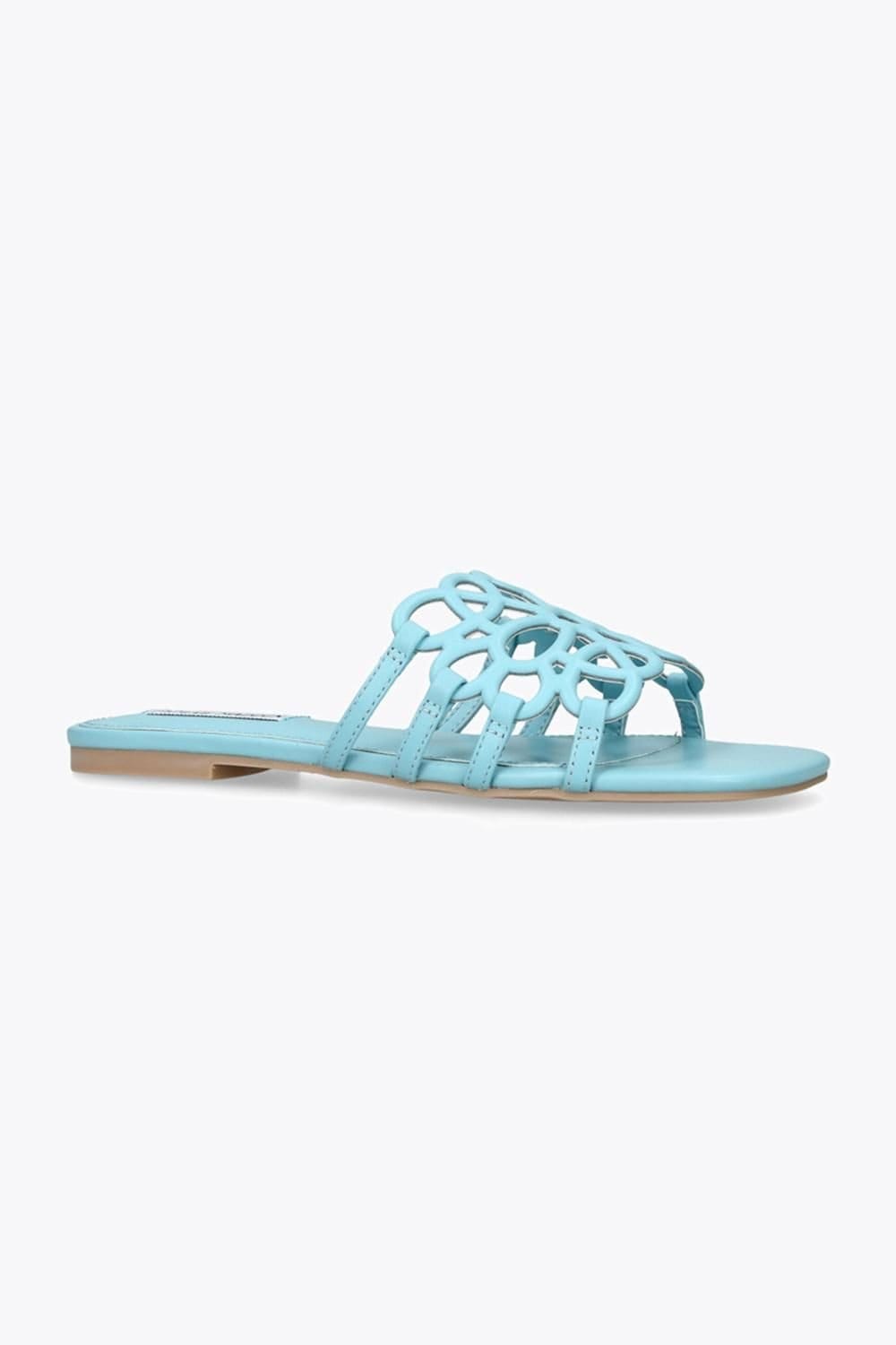 Steve Madden STEVE MADDEN Women's 'Lotus Blue' Leather Sandals in Blue - 4