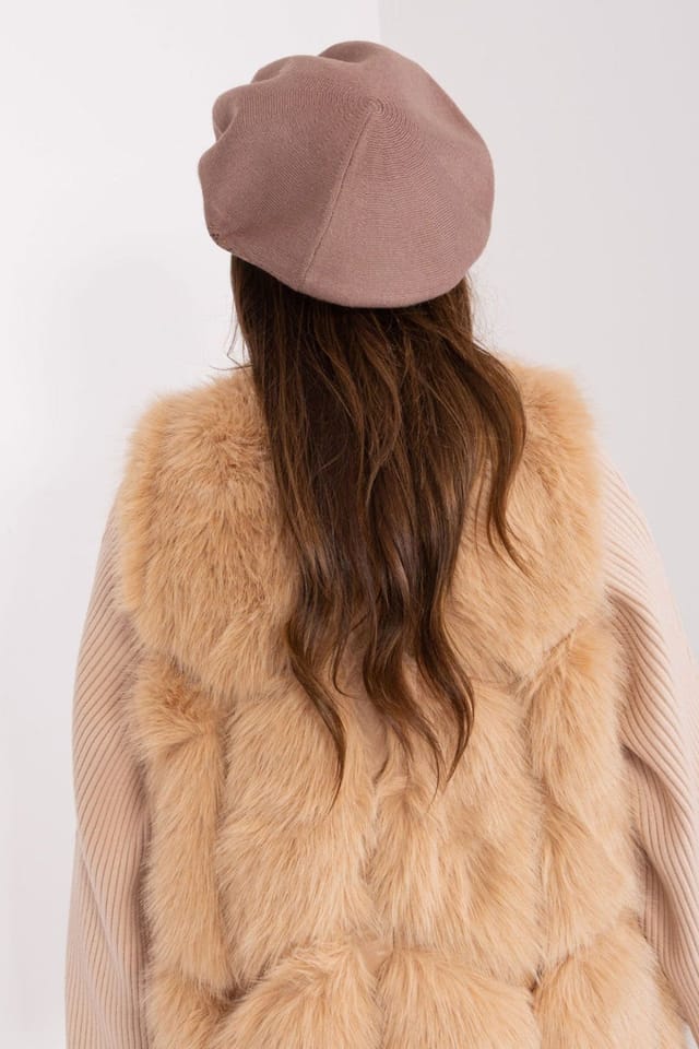 Love Lace Love Lace Women's Beret Hat Classic Wool Feel French Style Winter Beret Cap in Brown - 3