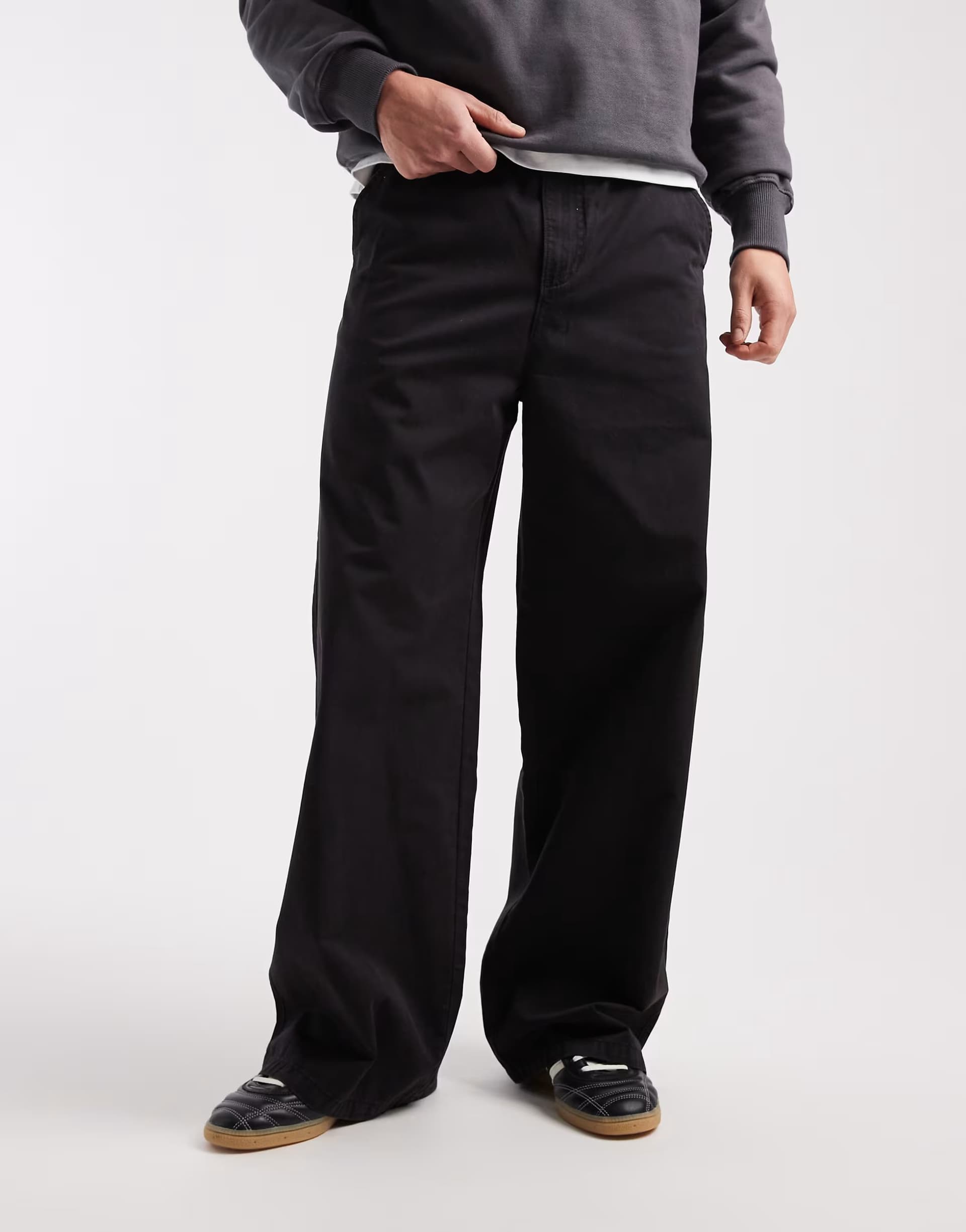 ASOS Cotton On super baggy trouser in black