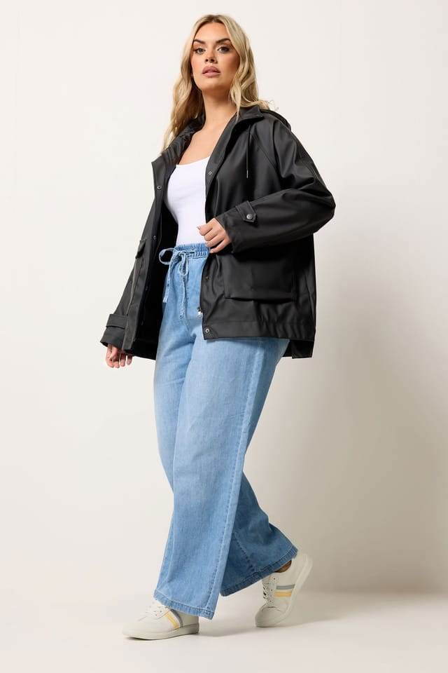 Yours Yours Women's Rain Jacket in Black - 3