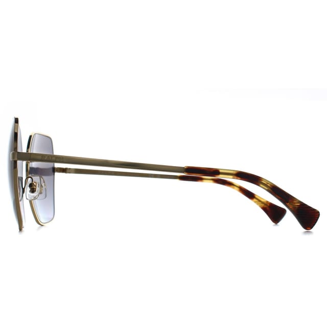 Ralph by Ralph Lauren Ralph by Ralph Lauren Women's Square Shiny Gold Polarized Gradient Grey RA4138 - 3