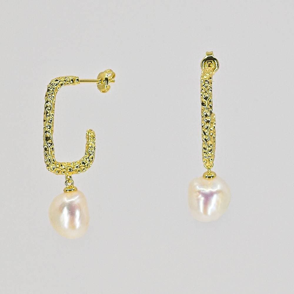 Nudie Jewellery Nudie Jewellery Gold Nacre Pearl Earrings