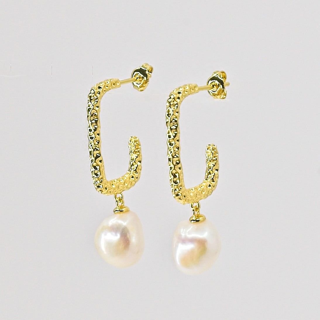 Nudie Jewellery Nudie Jewellery Women's 'Nudie' Nacre Pearl Earrings in 18k Gold - 4