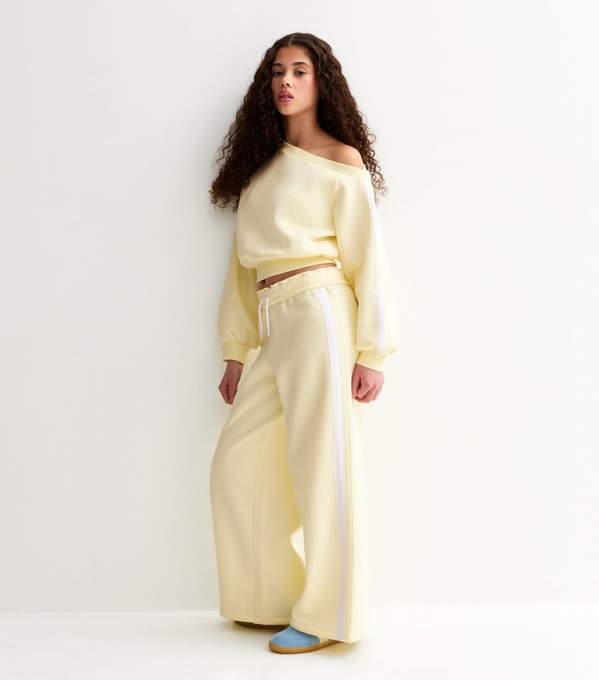 New Look New Look Light Yellow Jersey Joggers for Girls