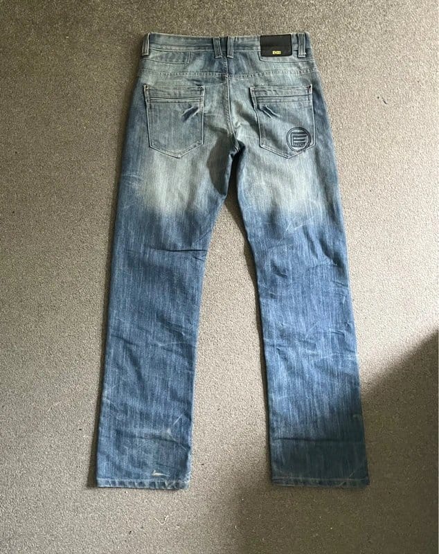 Enzo Blue Denim Straight Fit Jeans