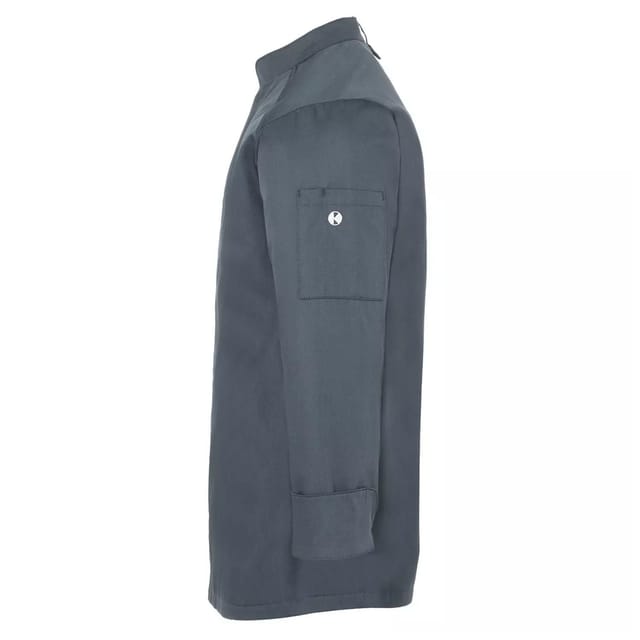 Karlowsky Karlowsky Men's Noah Chef Jacket in Dark Grey - 3
