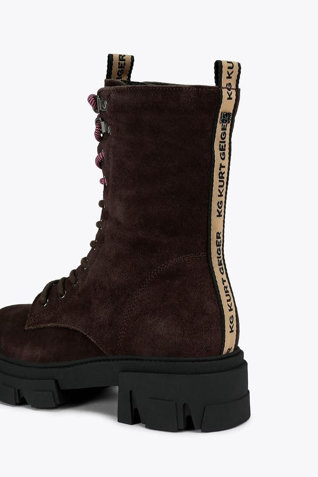 KG Kurt Geiger KG Kurt Geiger Women's 'Trekker Lace Up3' Suede Boots in Brown - 3