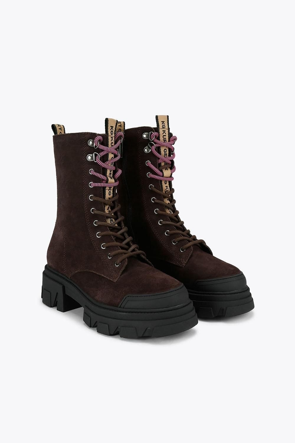 KG Kurt Geiger KG Kurt Geiger Women's 'Trekker Lace Up3' Suede Boots in Brown - 4