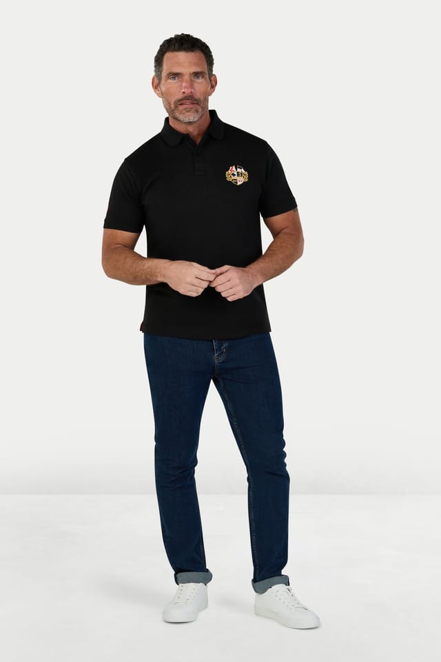 raging bull Raging Bull Men's Classic Crest Polo in Black - 2
