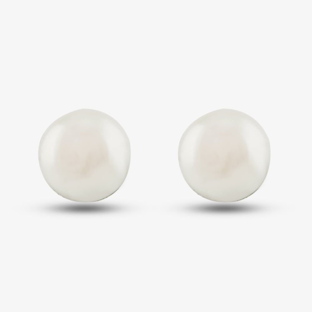 T.H.Baker T.H.Baker Women's 9ct Yellow Gold Akoya Pearl Stud Earrings EOZ102CM in White - 2