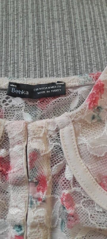 Bershka Lace corset style top size M