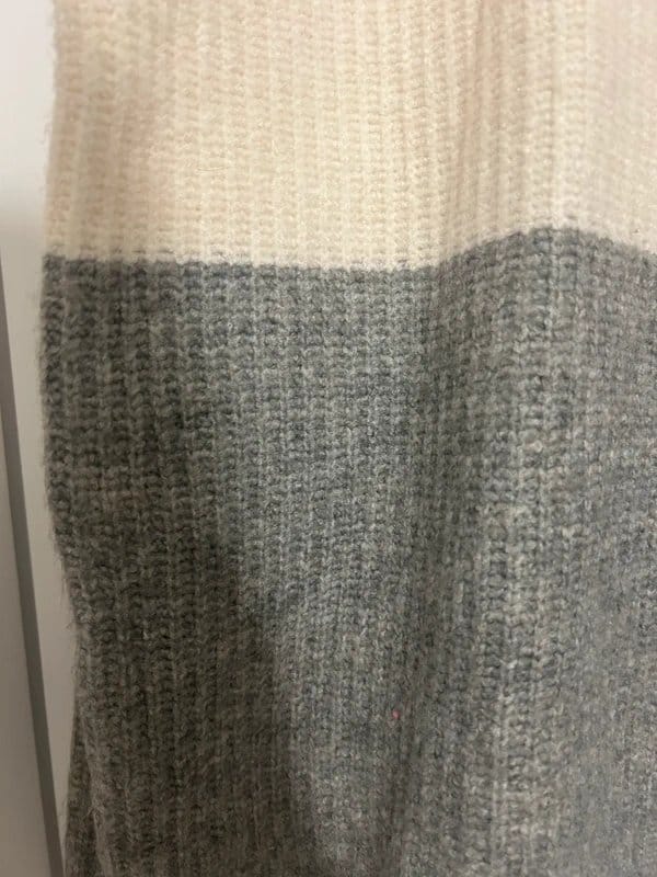 New Look Cream and Grey Knitted Jumper