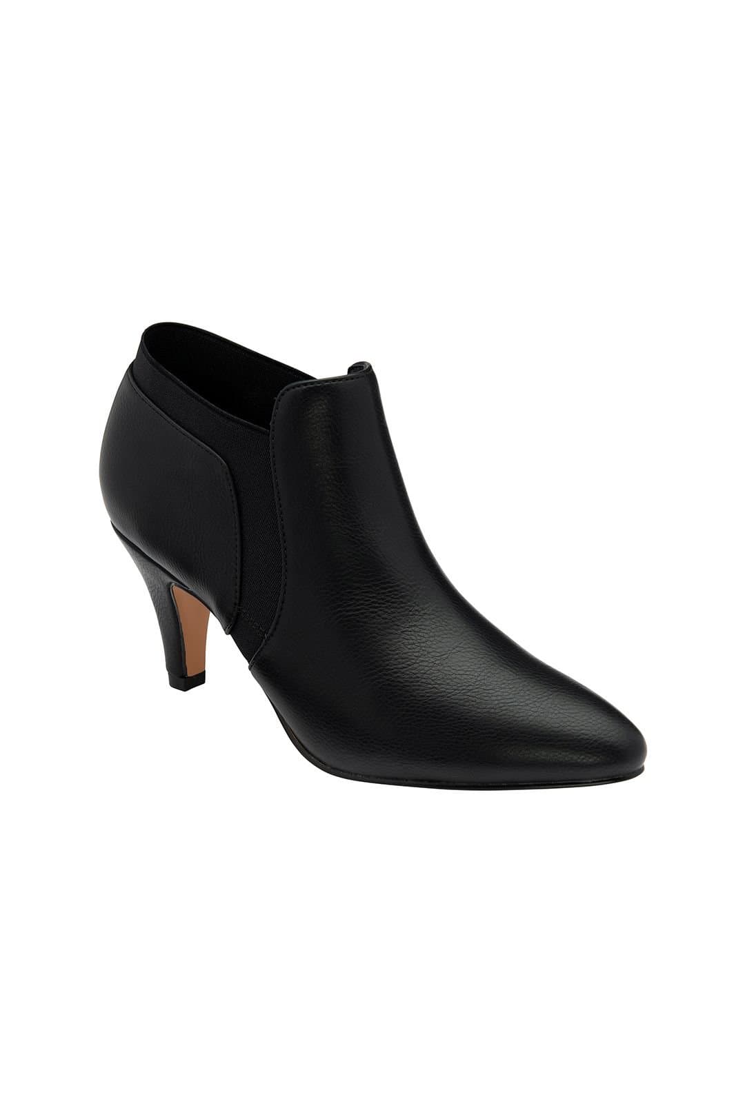 Lotus Lotus Women's Black Matt 'Kristina' Heeled Shoe-Boots