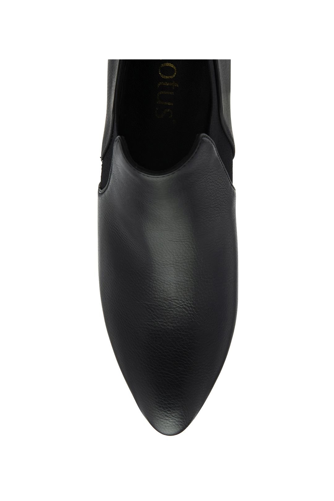 Lotus Lotus Women's Black Matt 'Kristina' Heeled Shoe-Boots - 4