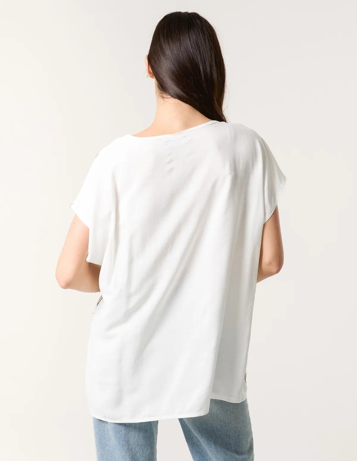 Blue Vanilla Embroidered Flower Top - 4