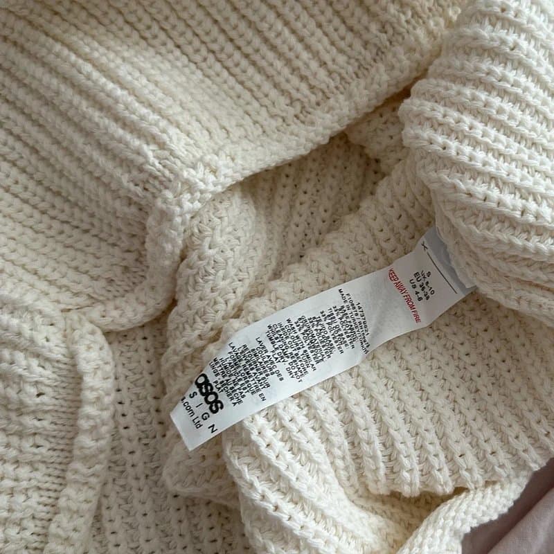 ASOS ASOS Cream Knitted Chunky Gold Shell Button Sleeveless Waistcoat Cardigan Vest L