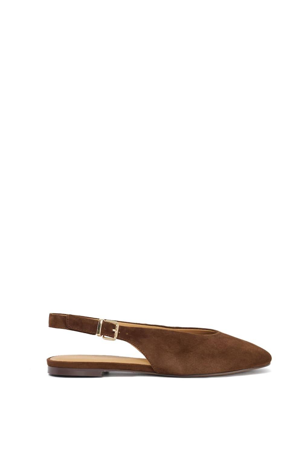 Dune London Dune London Women's 'Honora' Suede Ballet Pumps in Brown - 2