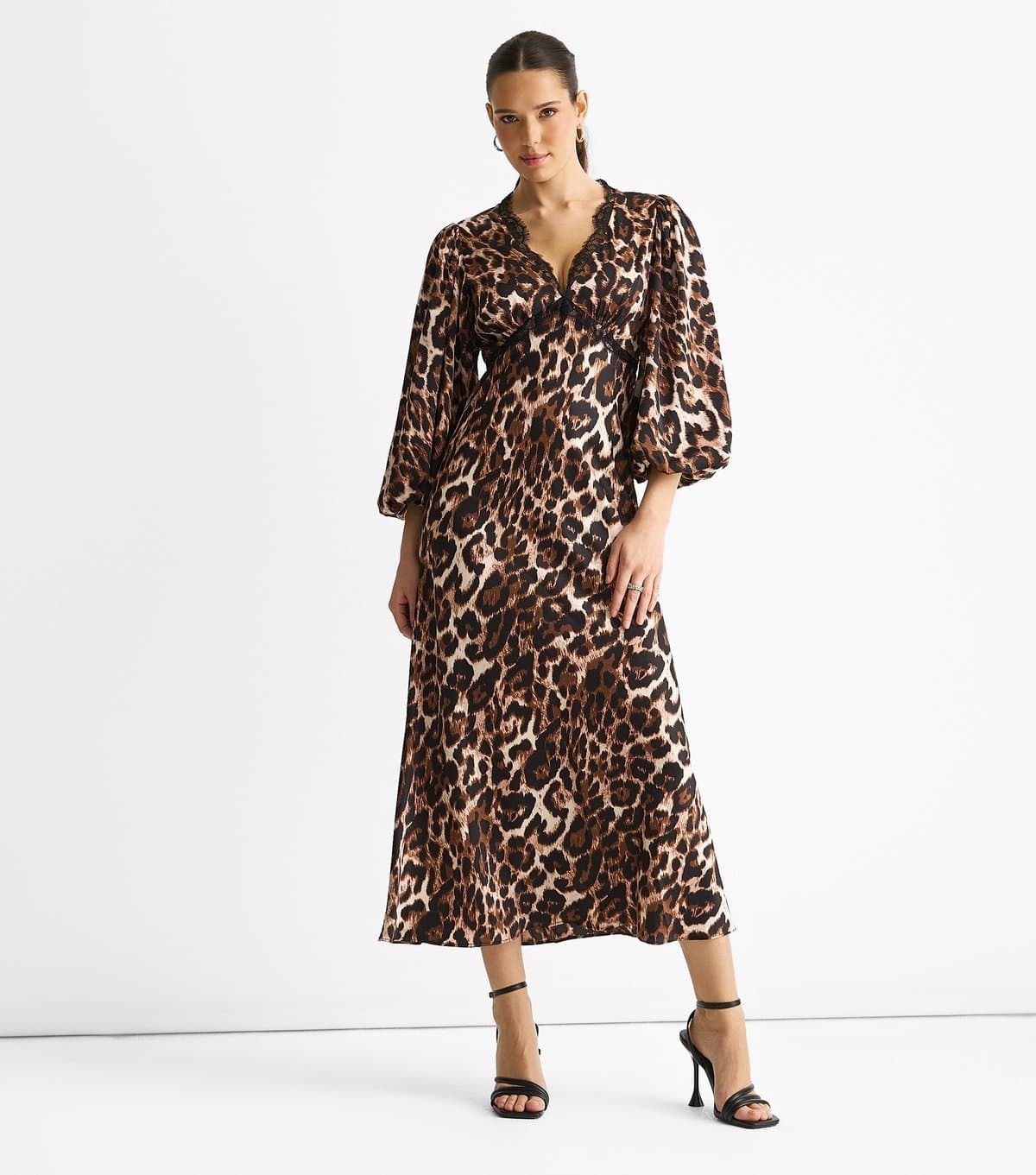 Gini London Women's Brown Leopard Print Dress Gini London New Look