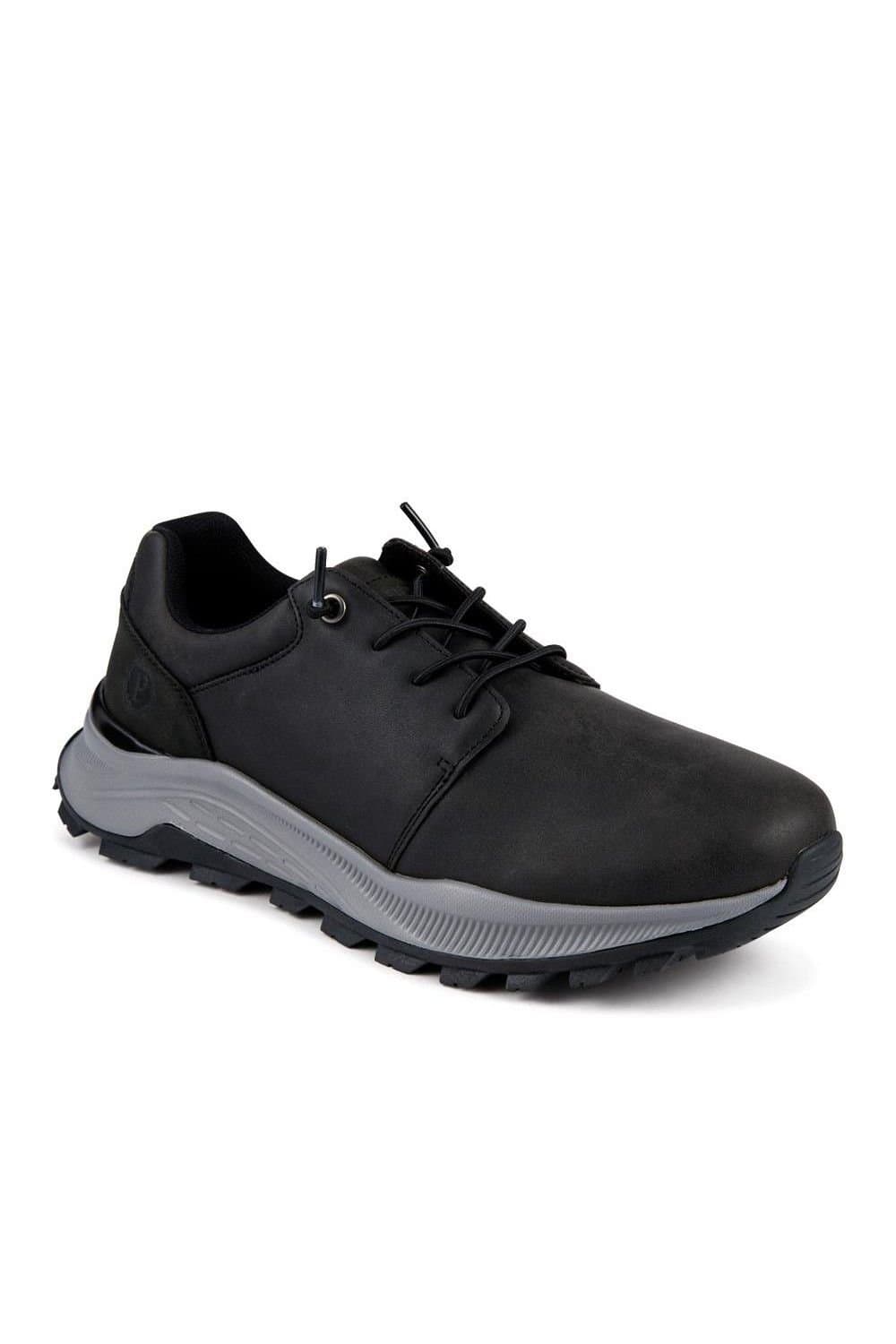 Pavers Pavers Men's Sporty Lace Up Shoes in Black