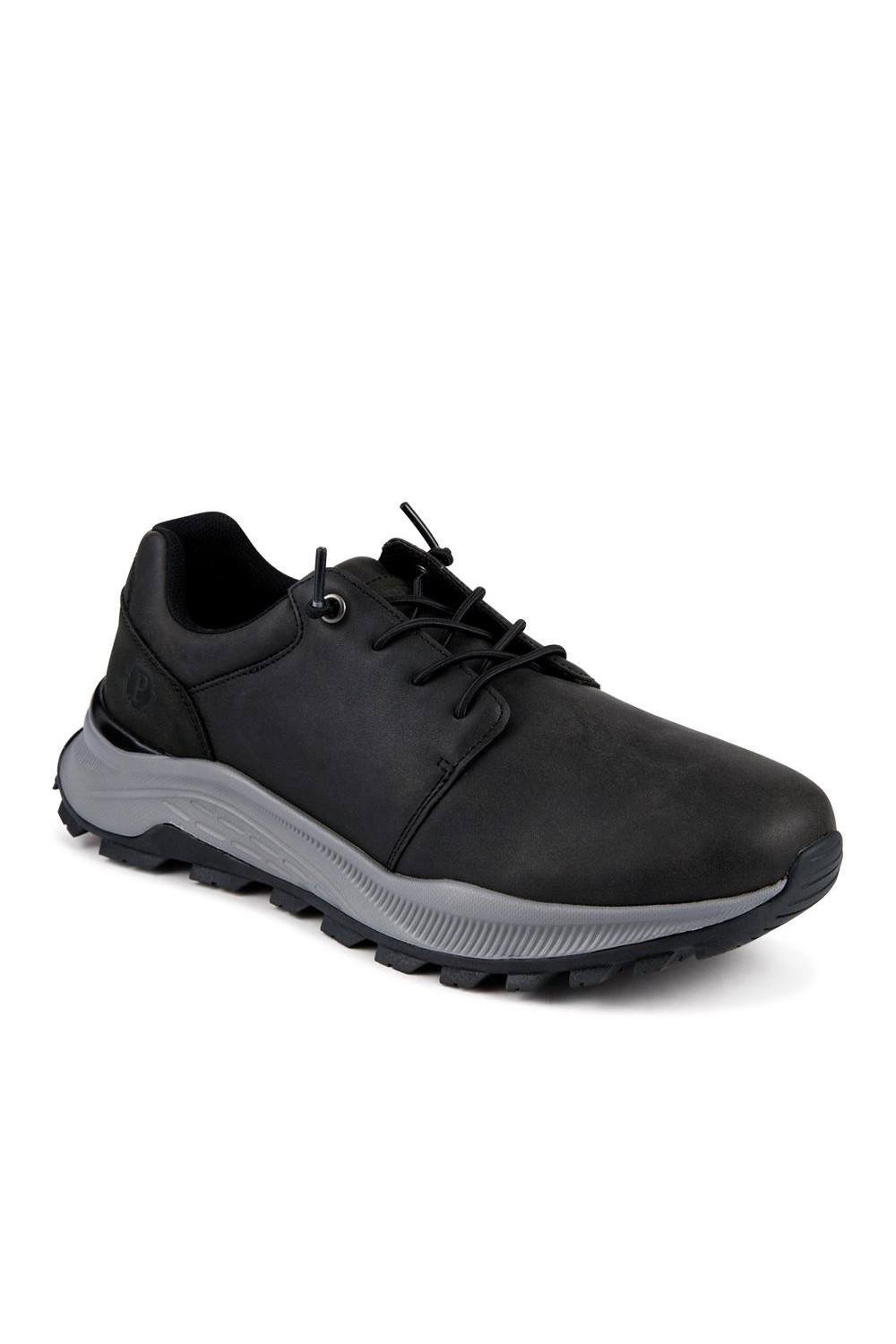 Pavers Pavers Men's Sporty Lace Up Shoes in Black - 4