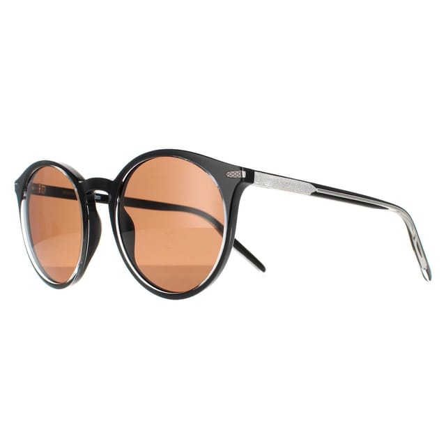Serengeti Serengeti Women's Round Shiny Clear & Black Polarized Drivers Leonora - 2