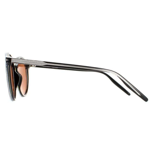 Serengeti Serengeti Women's Round Shiny Clear & Black Polarized Drivers Leonora - 3