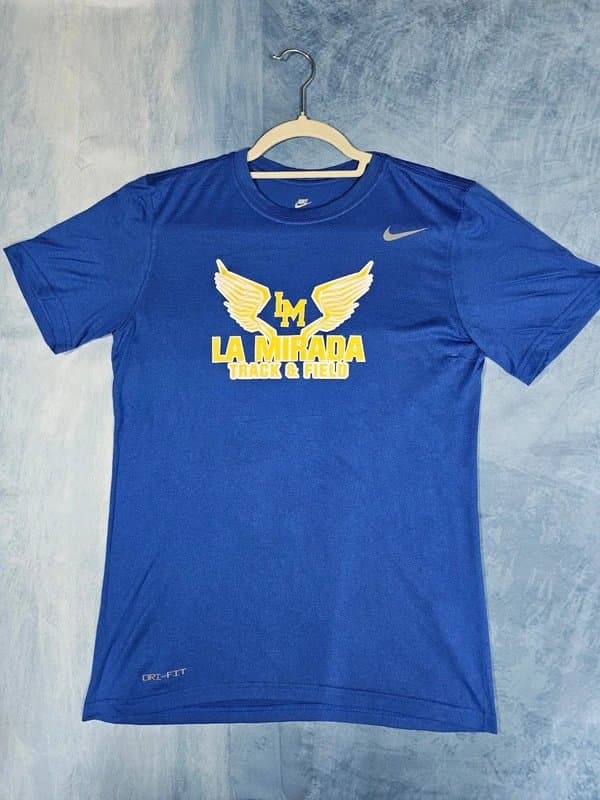 Nike Nike Dri-Fit Men's Regular Fit T-Shirt Short Sleeve Track & Field Blue S
