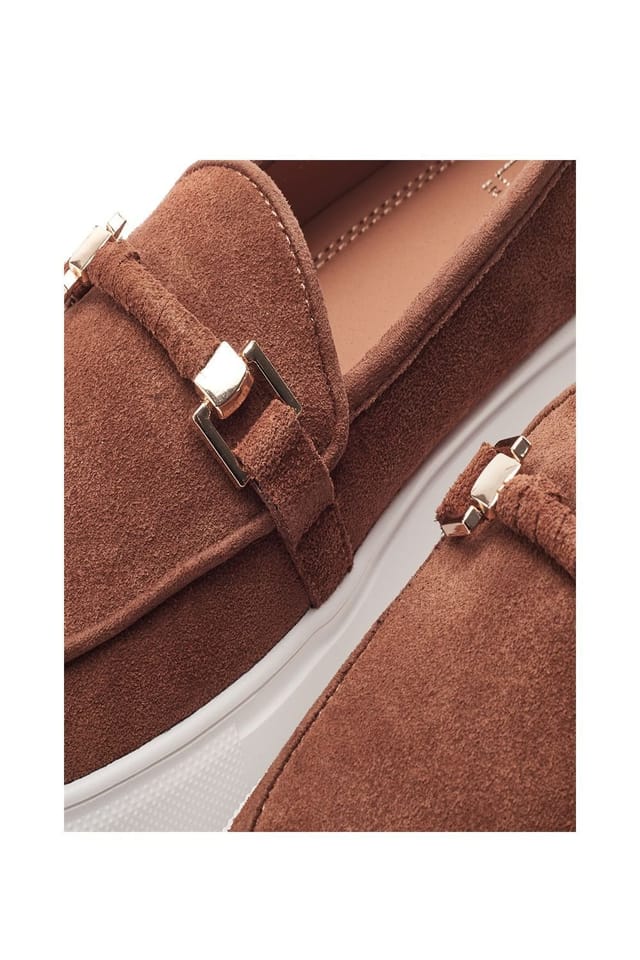 Moda In Pelle Moda In Pelle Women's 'Ettala' Suede Loafers in Tan - 3