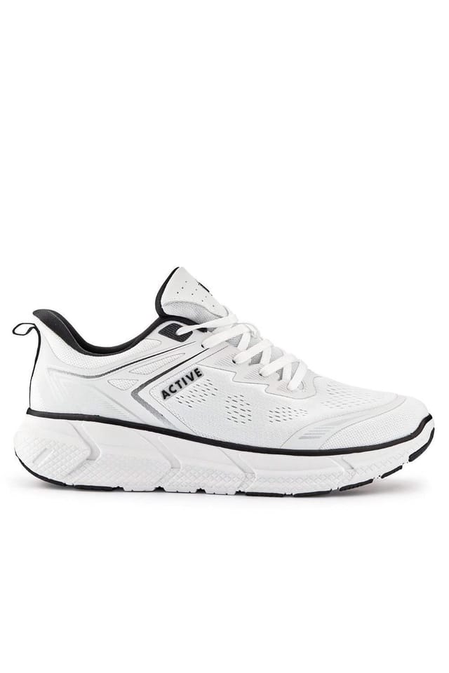 Pavers Pavers Men's Just Step In Wide Fit Memory Foam Trainers in White - 2