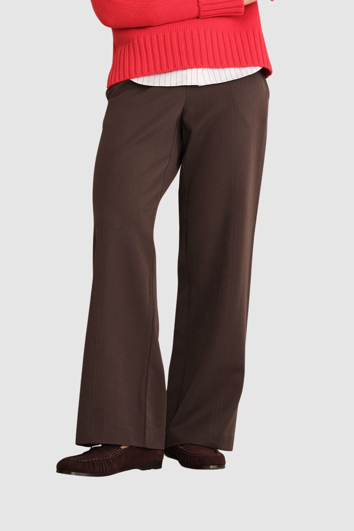 Hobbs London Hobbs London Women's Marina Trouser in Dark Brown - 1