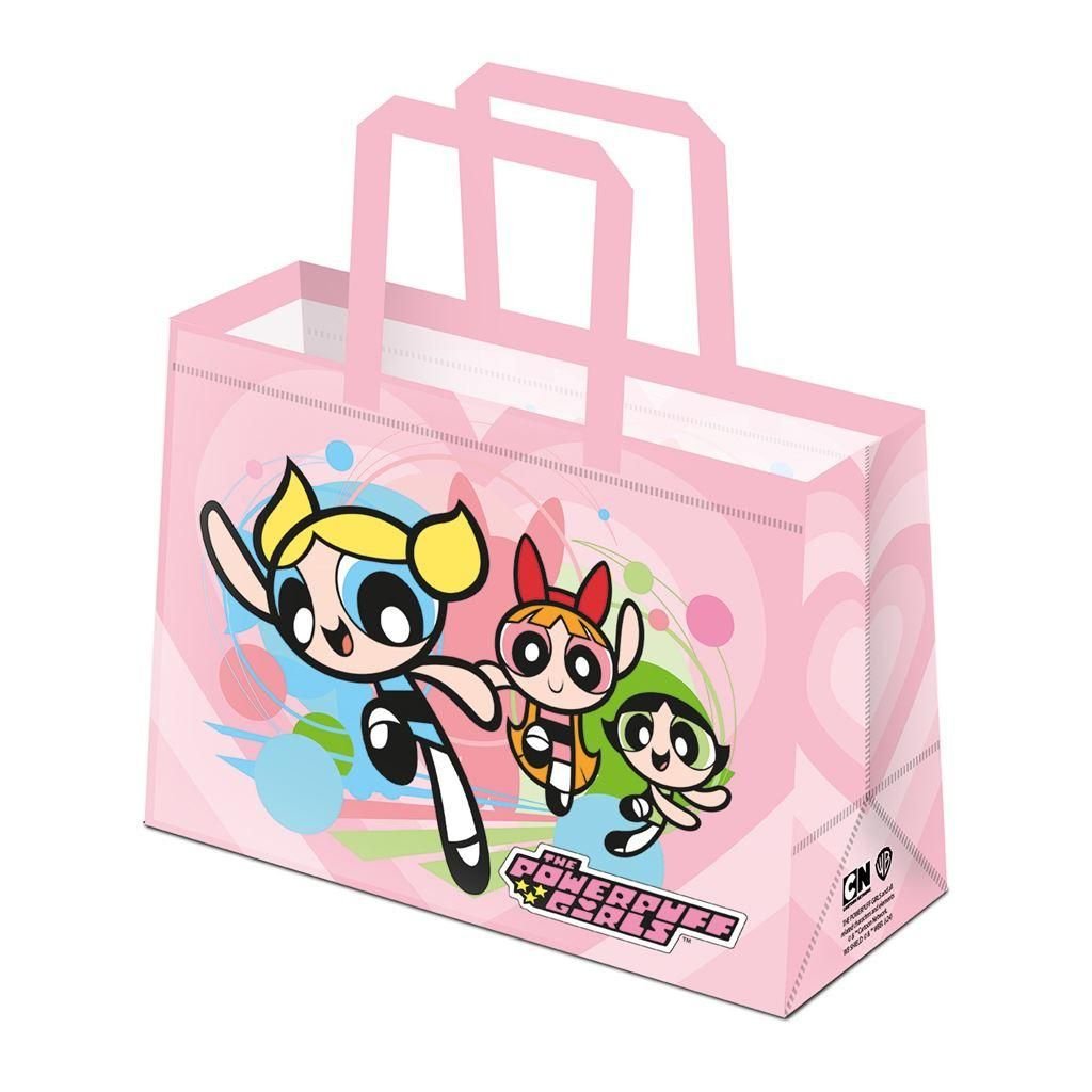 Powerpuff Girls Powerpuff Girls Men's Ready For Action Shopper Bag in Pink - 1