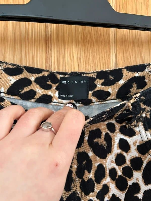 ASOS ASOS leopard mini skirt