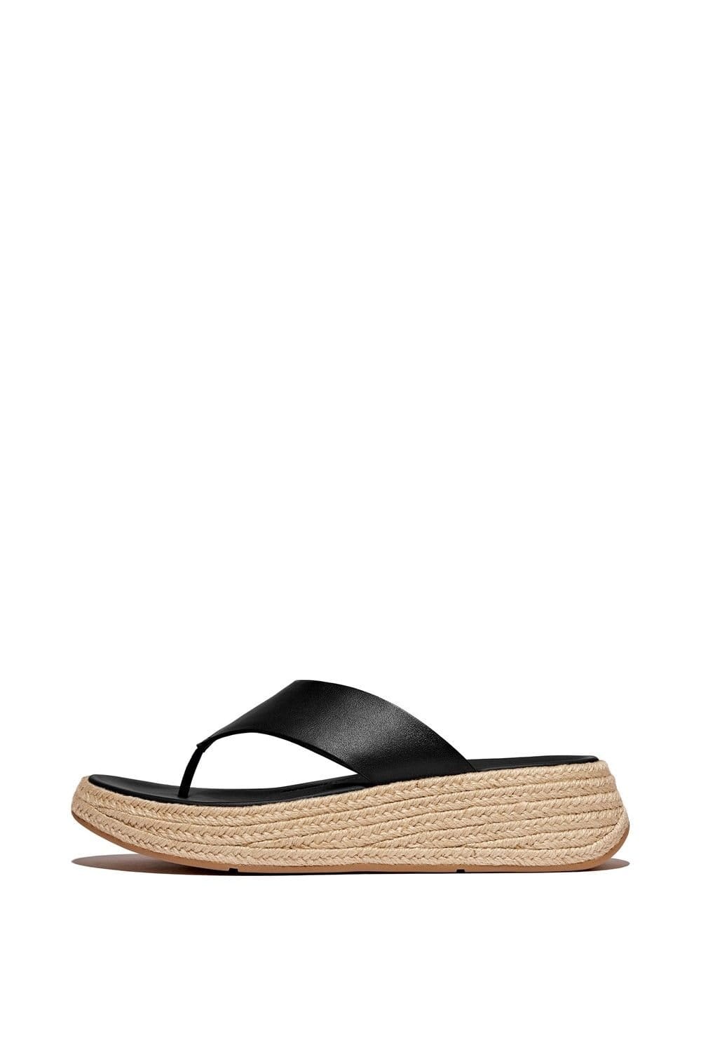FitFlop FitFlop Women's F-Mode Toe Post Espadrille in Black - 4