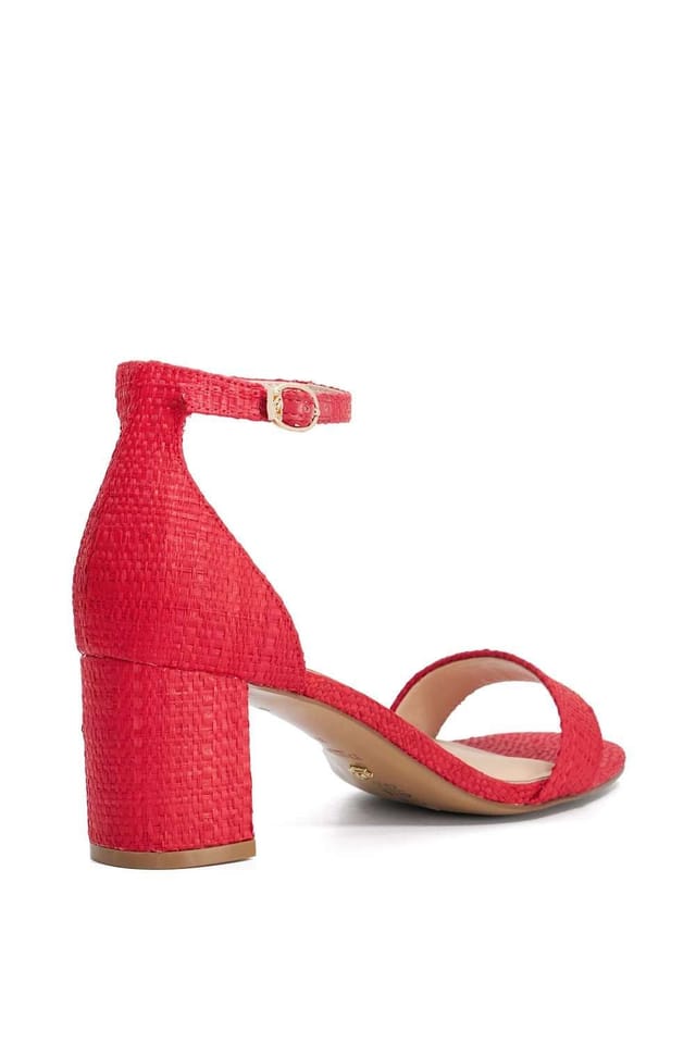 Dune London Dune London Women's Wide Fit 'Melins' Sandals in Red - 3