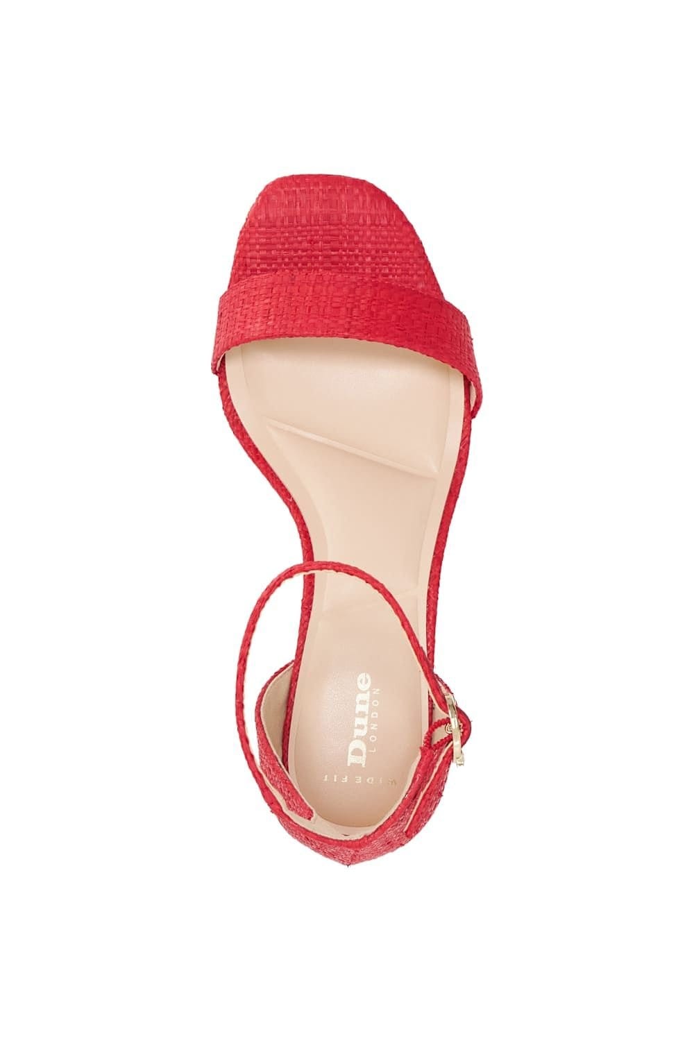 Dune London Dune London Women's Wide Fit 'Melins' Sandals in Red - 4