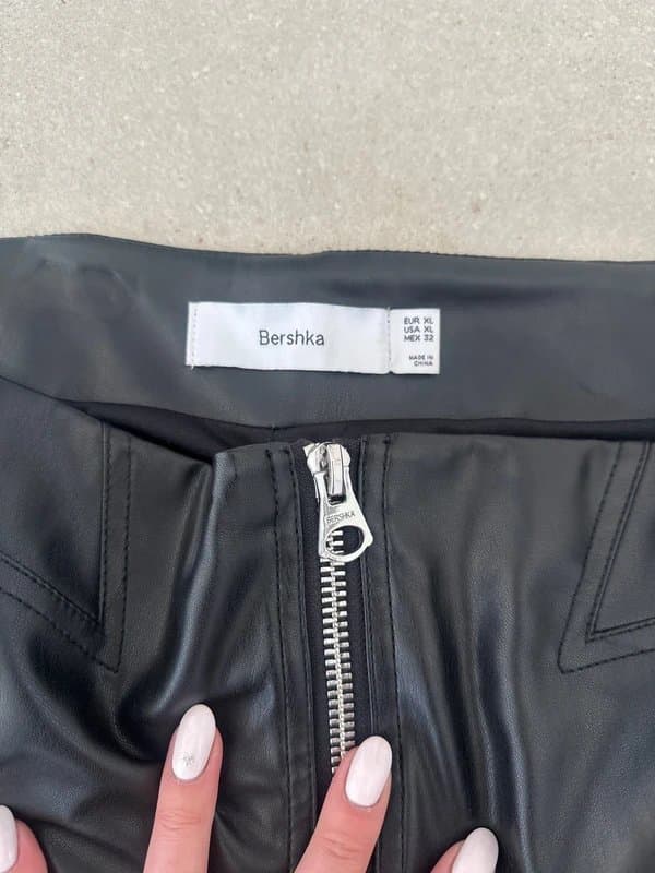 Bershka Bershka leather look skirt