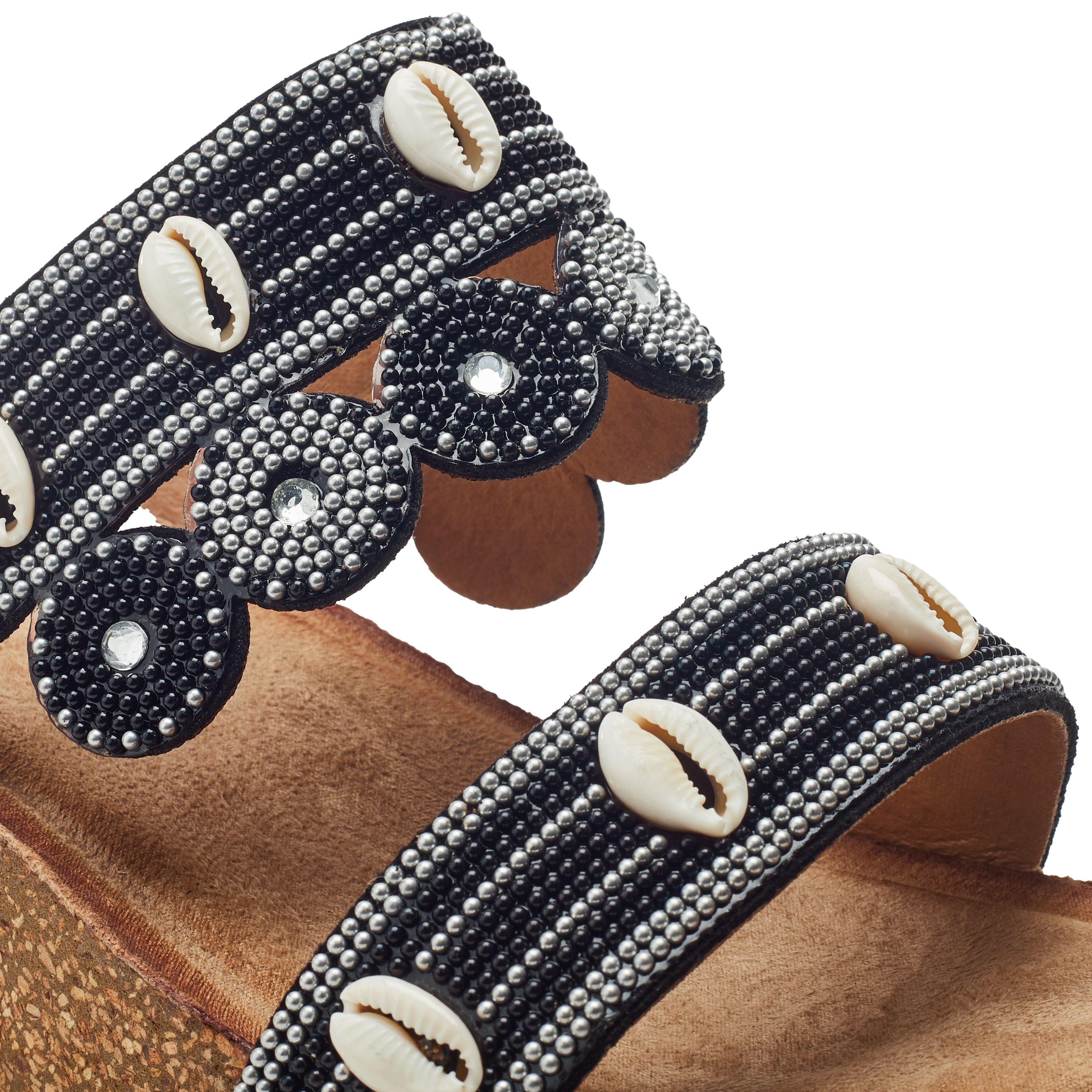 b.soleful b.soleful Women's 'Lurina' Porvair Sandals in Black - 4