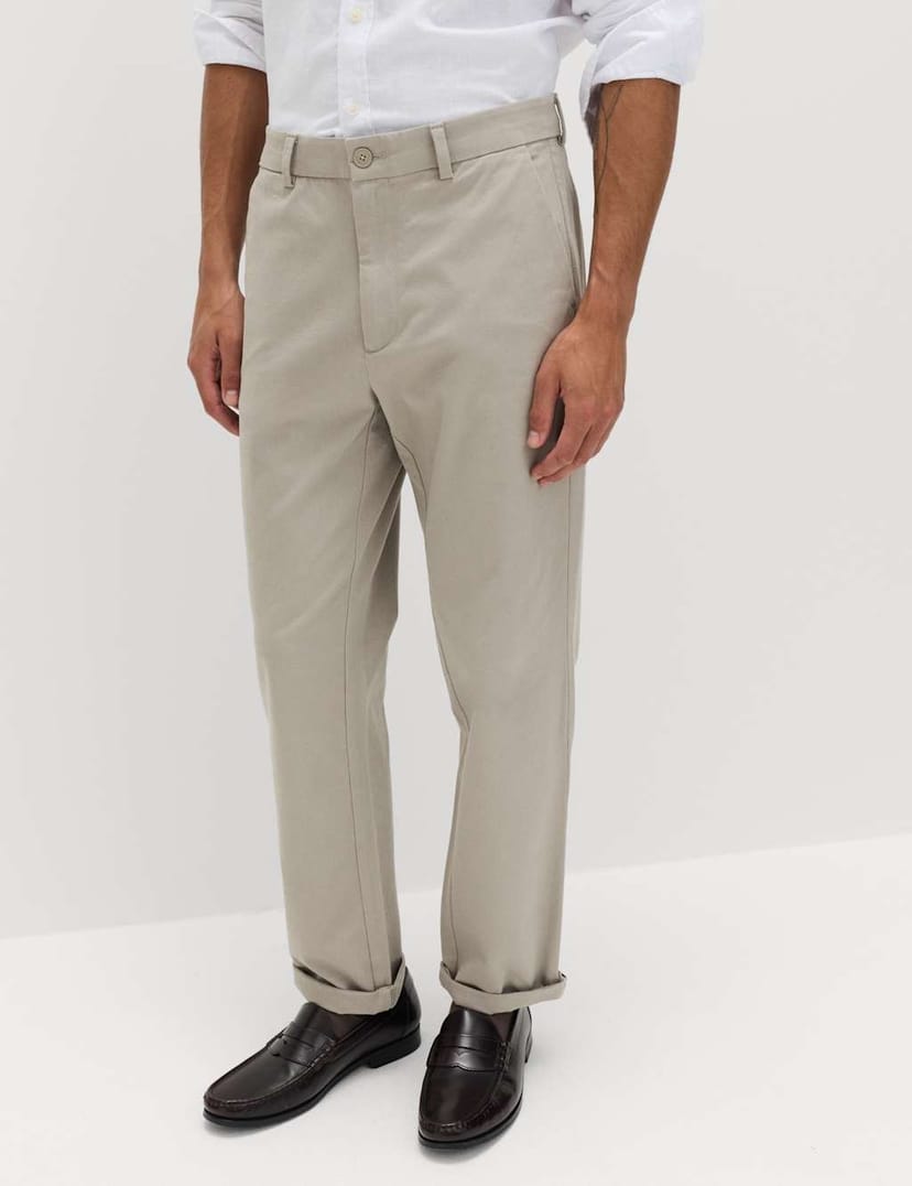 Marks & Spencer M&S The Ultimate Regular Fit Chinos Pebble - 1